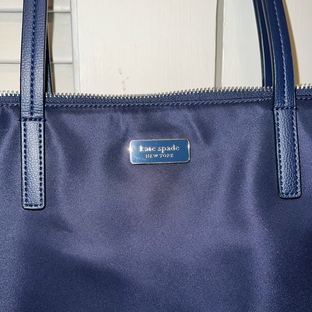 Navy Blue Nylon Kate Spade Tote